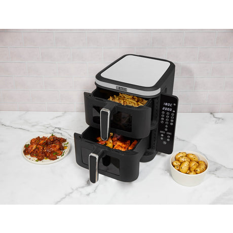 Haden 211200 11.0L Double Stack Air Fryer With Window - Black