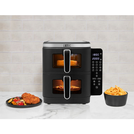 Haden 211200 11.0L Double Stack Air Fryer With Window - Black