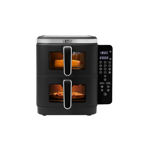 Haden 211200 11.0L Double Stack Air Fryer With Window - Black