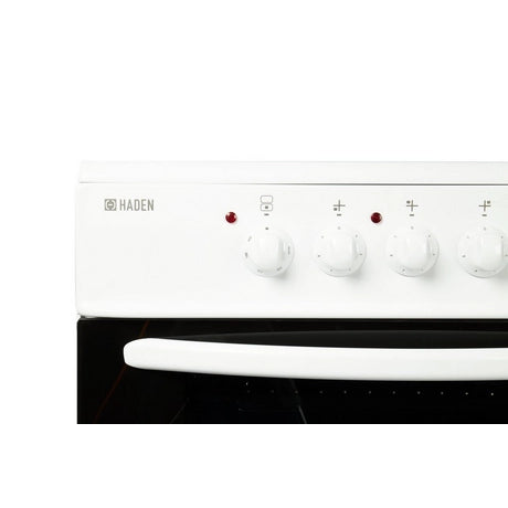 Haden HE60DOMW 60.5cm Double Oven with Ceramic Hob - White