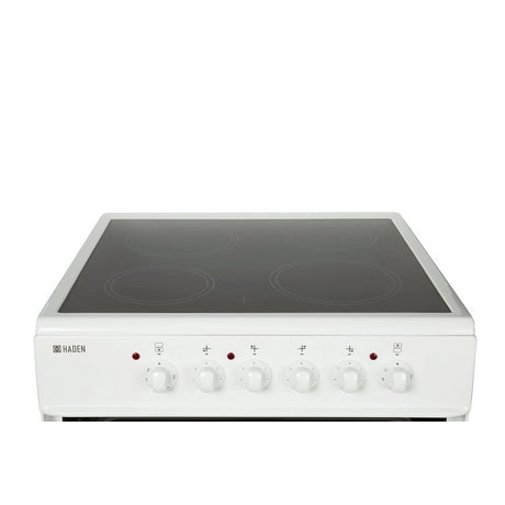 Haden HE60DOMW 60.5cm Double Oven with Ceramic Hob - White