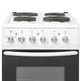 Haden HES050W 50cm Electric Cooker with Solid Plate Hob - White Haden