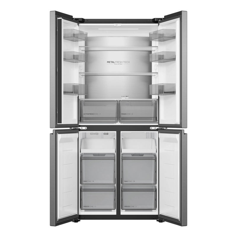 Haier HCR58S18DNMM 60/40 Total No Frost Fridge Freezer - Inox