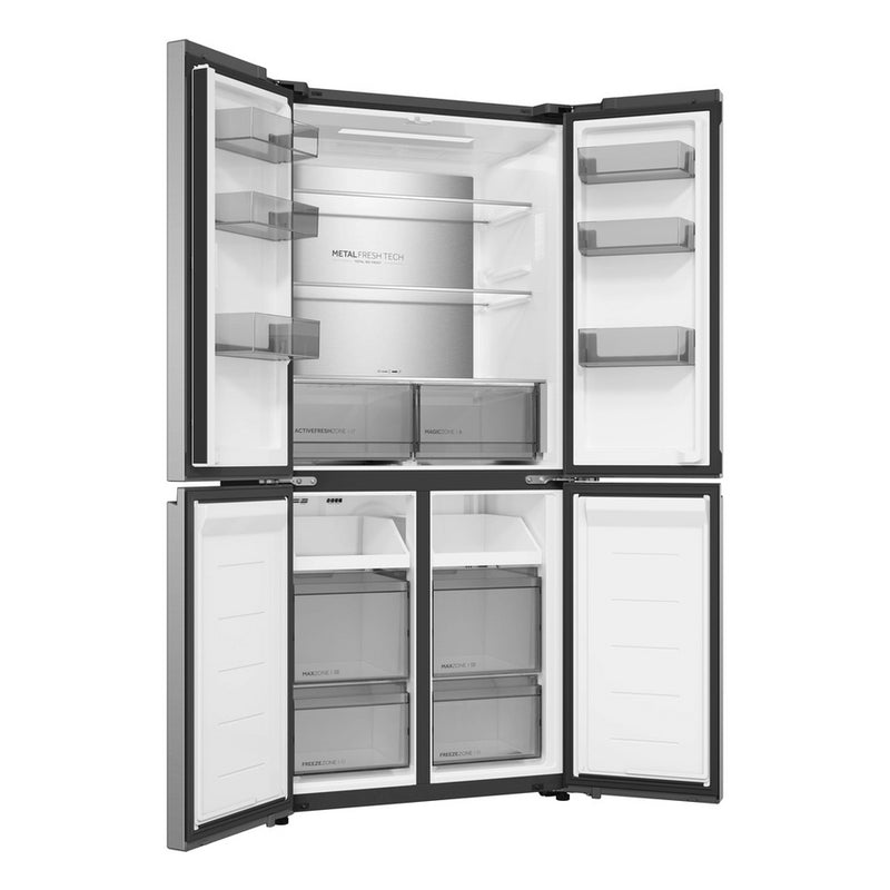 Haier HCR58S18DNMM 60/40 Total No Frost Fridge Freezer - Inox