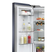Haier HCR5919EHMB 90cm Freestanding American Fridge Freezer - Brushed Black - Bonus Superstore