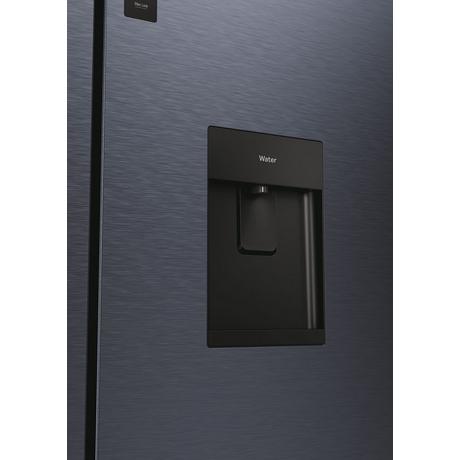 Haier HCR5919EHMB 90cm Freestanding American Fridge Freezer - Brushed Black