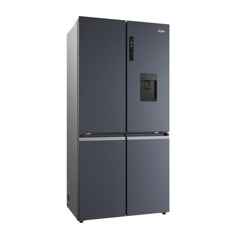 Haier HCR5919EHMB 90cm Freestanding American Fridge Freezer - Brushed Black - Bonus Superstore