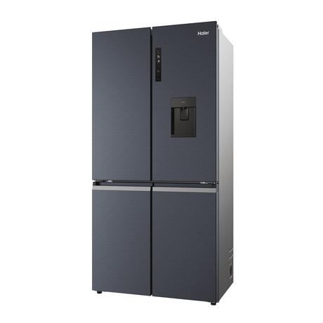 Haier HCR5919EHMB 90cm Freestanding American Fridge Freezer - Brushed Black - Bonus Superstore
