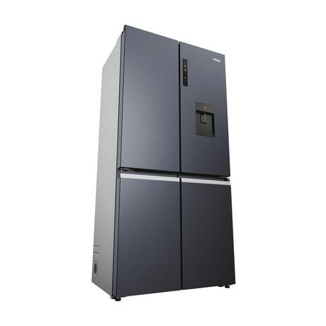Haier HCR5919EHMB 90cm Freestanding American Fridge Freezer - Brushed Black - Bonus Superstore
