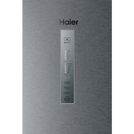 Haier HETR3619FWMG 60cm 70/30 Frost Free Fridge Freezer - Silver