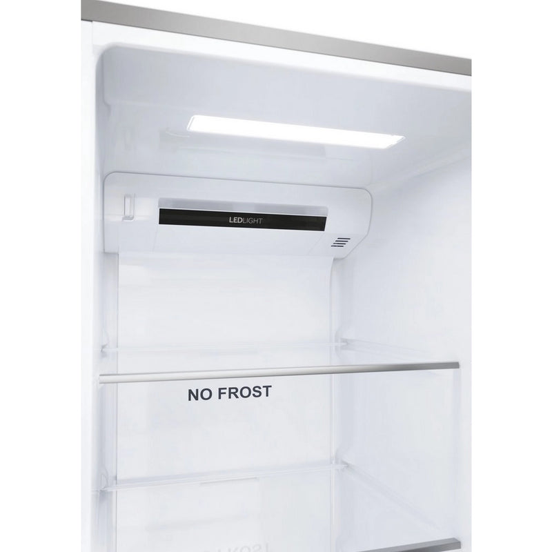 Haier HSR5918DNMP 90.5cm 70/30 Frost Free Fridge Freezer - Pt. Inox