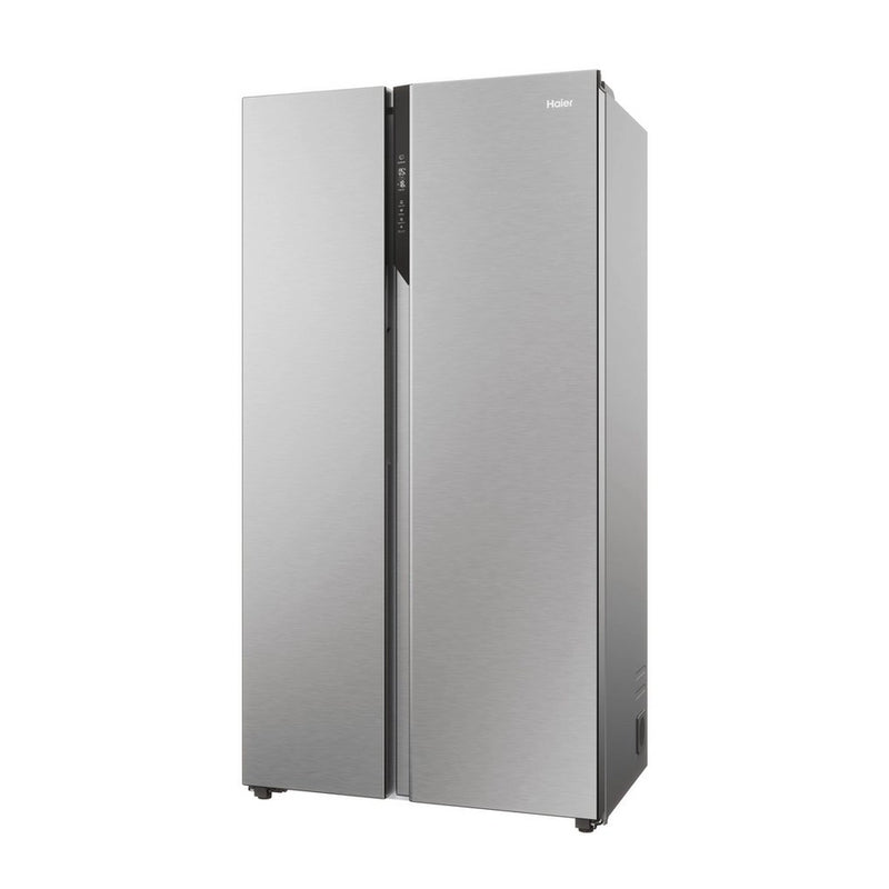 Haier HSR5918DNMP 90.5cm 70/30 Frost Free Fridge Freezer - Pt. Inox