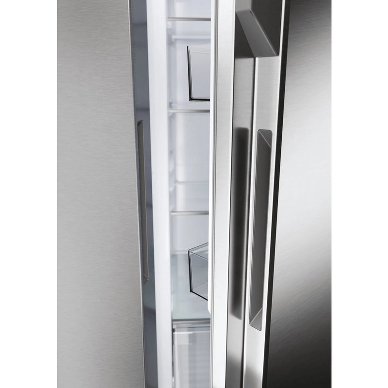 Haier HSR5918DNMP 90.5cm 70/30 Frost Free Fridge Freezer - Pt. Inox