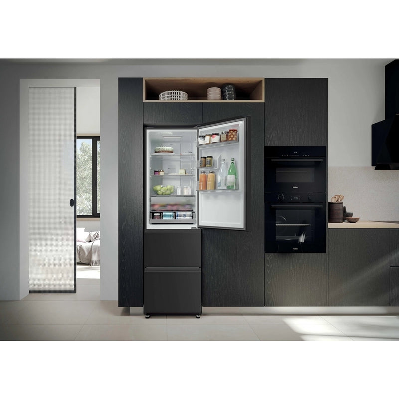 Haier HTR3518ENMTK 60/40 Fridge Freezer - Black