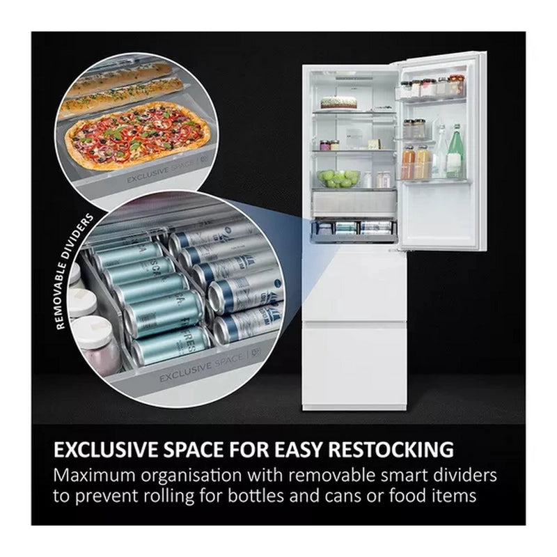 Haier HTR3518ENMWK 60/40 Total Frost Free Fridge Freezer - White
