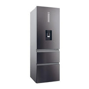 Haier HTW5618EWMP 59.5cm 3D Fridge Freezer - Dark Inox - Bonus Superstore