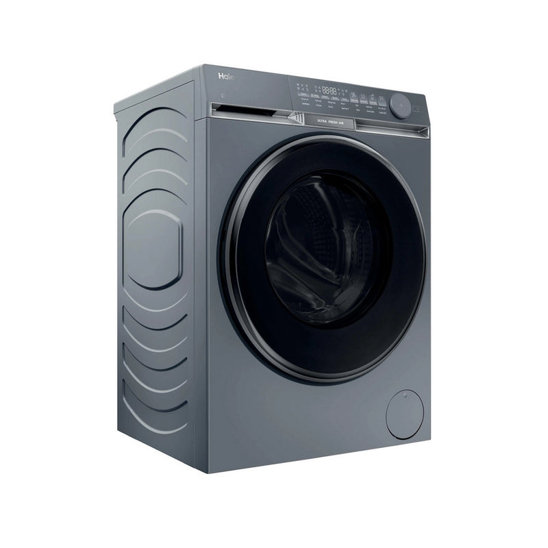 Haier HW100-B14387GUUK 10kg, 1400 Spin Washing Machine - Graphite