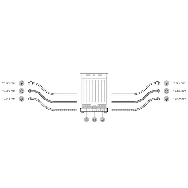 Haier XF 5C7M0W-80 Dishwasher - White - 15 Place Settings