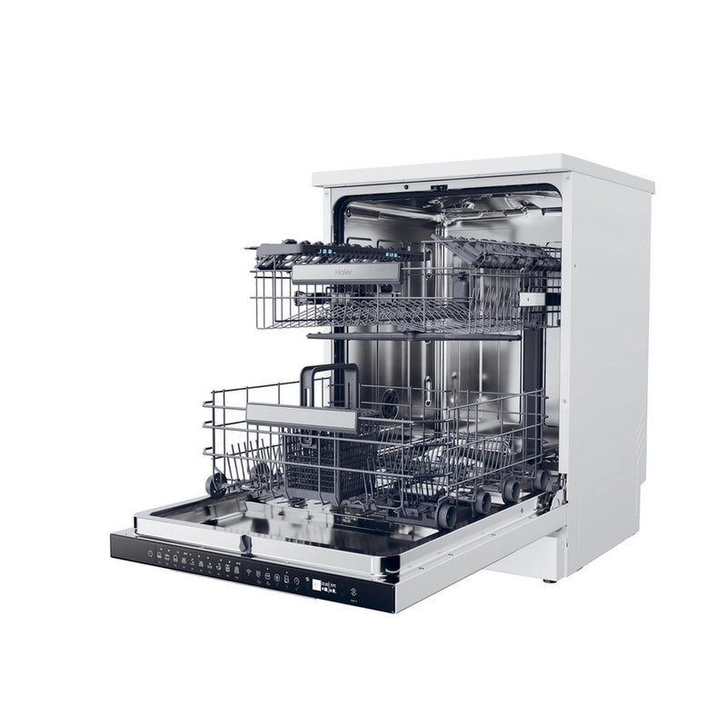 Haier XF 5C7M0W-80 Dishwasher - White - 15 Place Settings