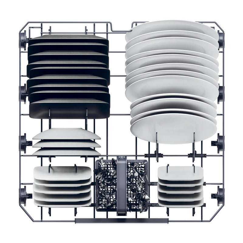 Haier XF 5C7M0W-80 Dishwasher - White - 15 Place Settings