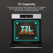 Hisense BI622AXPGUK 59.5cm Built In Electric Single Oven - Black & Stainless Steel - Bonus Superstore