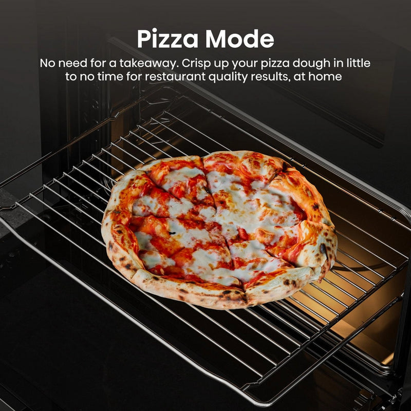 Hisense BUD714221CX 594cm Built Under Electric Double Oven - Black & Stainless Steel