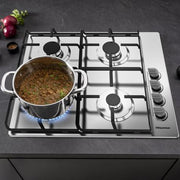 Hisense GM642XHS 60cm Gas Hob - Stainless Steel - Bonus Superstore