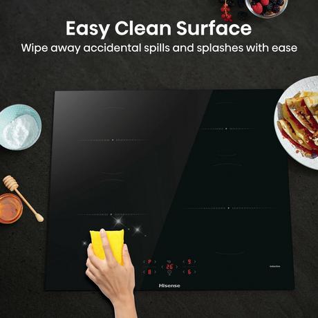 Hisense HI6401BSC 59.5cm Induction Hob - Black - Bonus Superstore