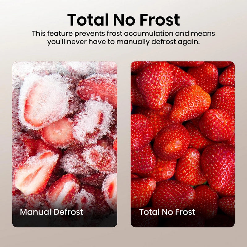 Hisense RB327N4ABD 55cm 50/50 Total No Frost Fridge Freezer - Black/Stainless Steel