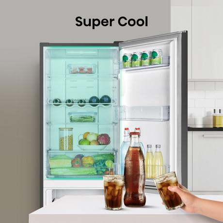 Hisense RB327N4BBE 55cm 50/50 Total No Frost Fridge Freezer - Black Steel - Bonus Superstore