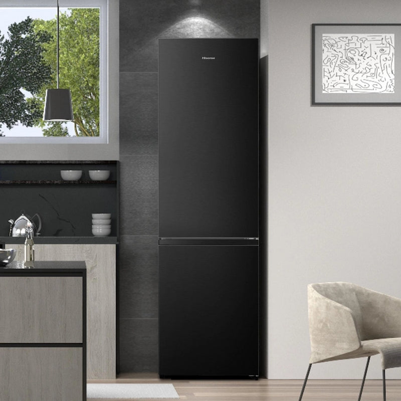 Hisense RB435N4BFE 59.5cm 60/40 Total No Frost Fridge Freezer - Black