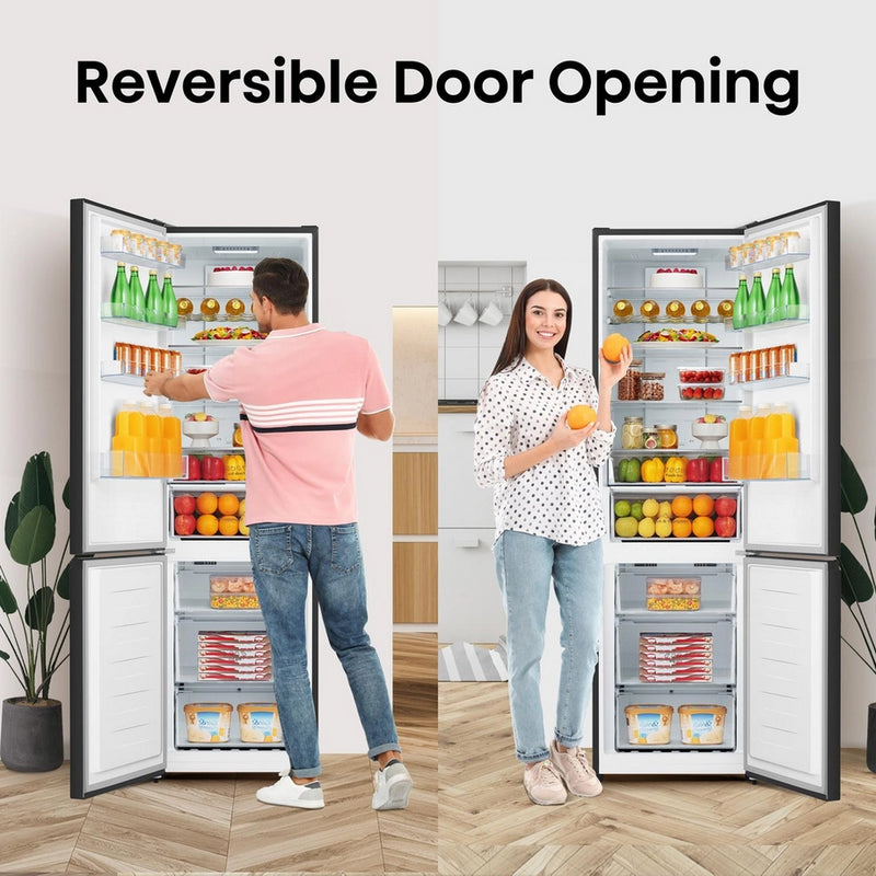 Hisense RB435N4BFE 59.5cm 60/40 Total No Frost Fridge Freezer - Black