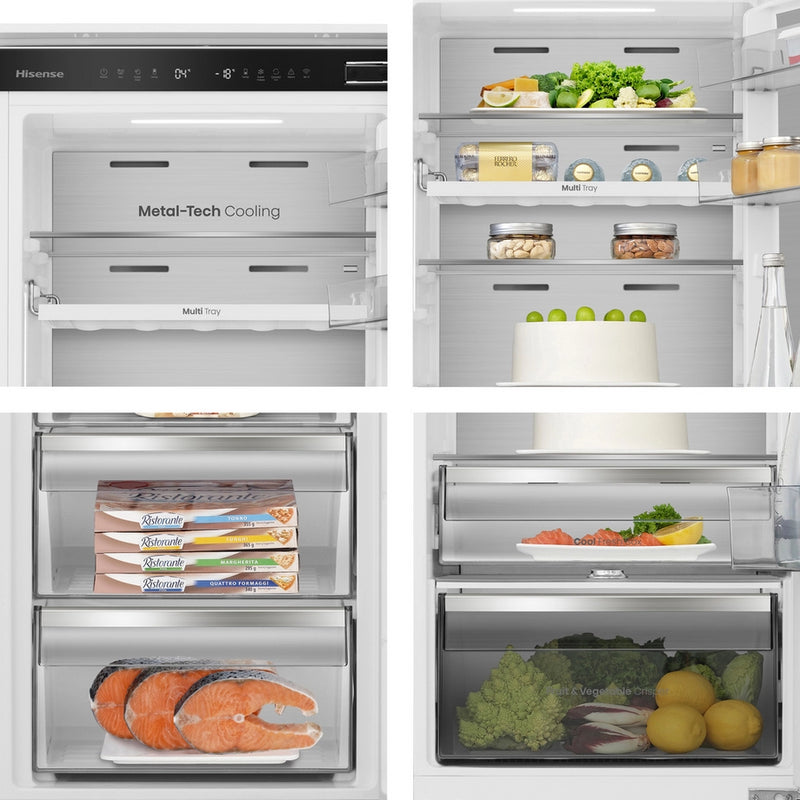 Hisense RB5B250SSWC1 Integrated 60/40 Total No Frost Fridge Freezer