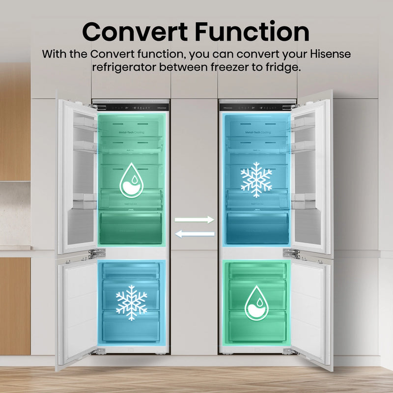 Hisense RB5B250SSWC1 Integrated 60/40 Total No Frost Fridge Freezer