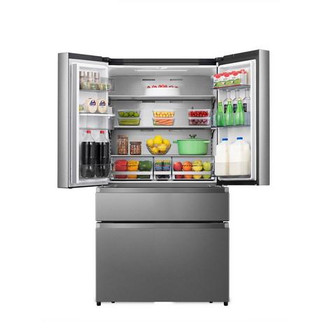 Hisense RF749N4SWSE 91.4cm American Style Fridge Freezer - Stainless Steel - Bonus Superstore
