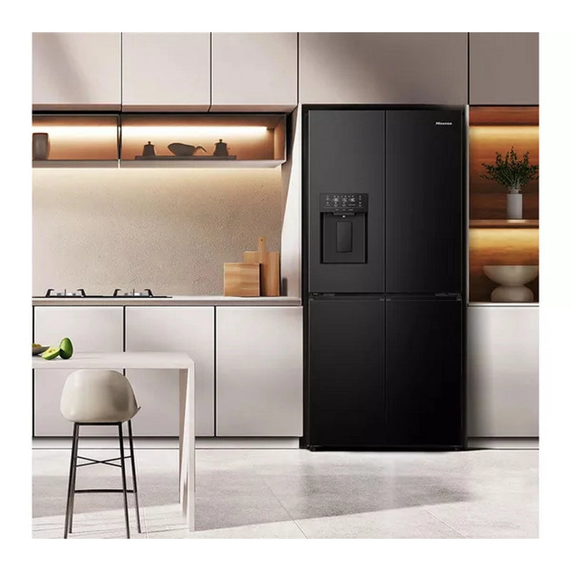 Hisense RQ5P470SYFD Total No Frost American Fridge Freezer - Black