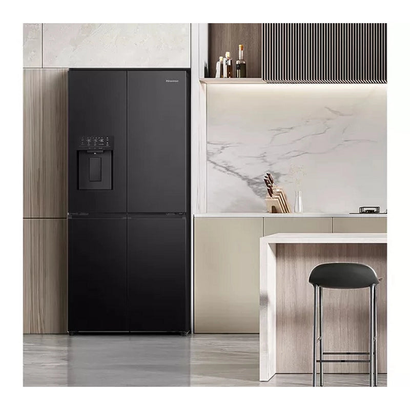 Hisense RQ5P470SYFD Total No Frost American Fridge Freezer - Black