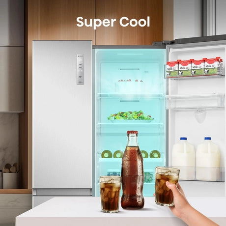 Hisense RS840N4WCE 60/40 91cm Frost Free American Fridge Freezer - Stainless Steel