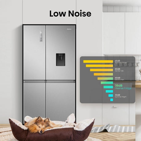 Hisense RS840N4WCE 60/40 91cm Frost Free American Fridge Freezer - Stainless Steel