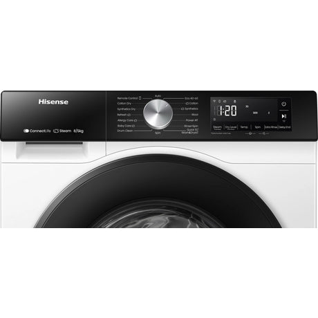 Hisense WD3S8043BW3 WiFi-enabled 8kg/5kg 1400 Spin Washer Dryer - White