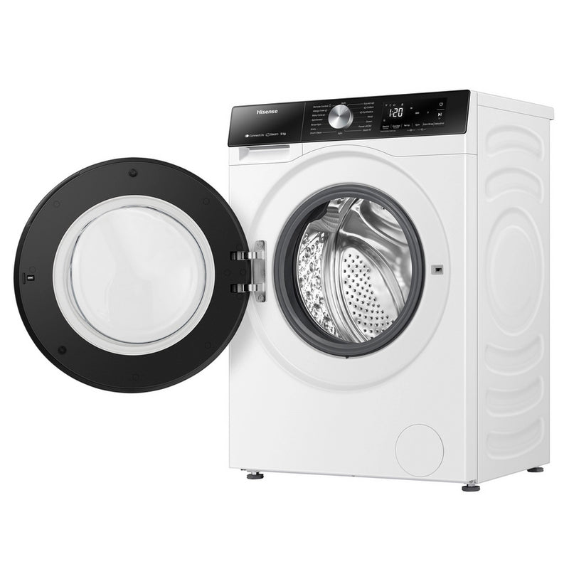 Hisense WF3S1243BW3 12kg 1400 Spin, Steam Washing Machine - White