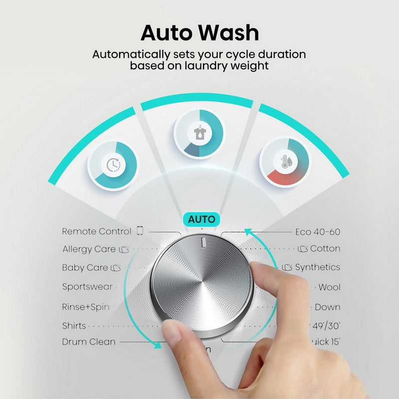 Hisense WF3S9043BW3 9kg 1400 Spin Washing Machine - White