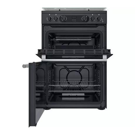 Hotpoint CD67G0C2CA/UK Gas Freestanding 60cm Double Cooker - Dark Grey - Bonus Superstore