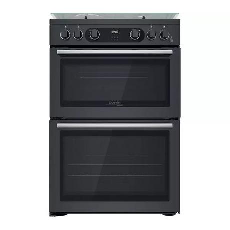 Hotpoint CD67G0C2CA/UK Gas Freestanding 60cm Double Cooker - Dark Grey - Bonus Superstore