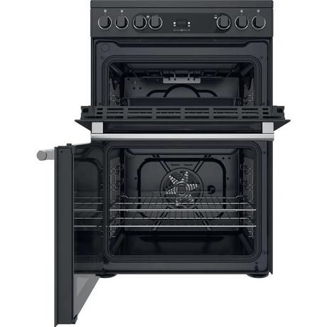 Hotpoint CD67V9H2CA/UK Electric Freestanding 60cm Double Cooker - Dark Grey - Bonus Superstore