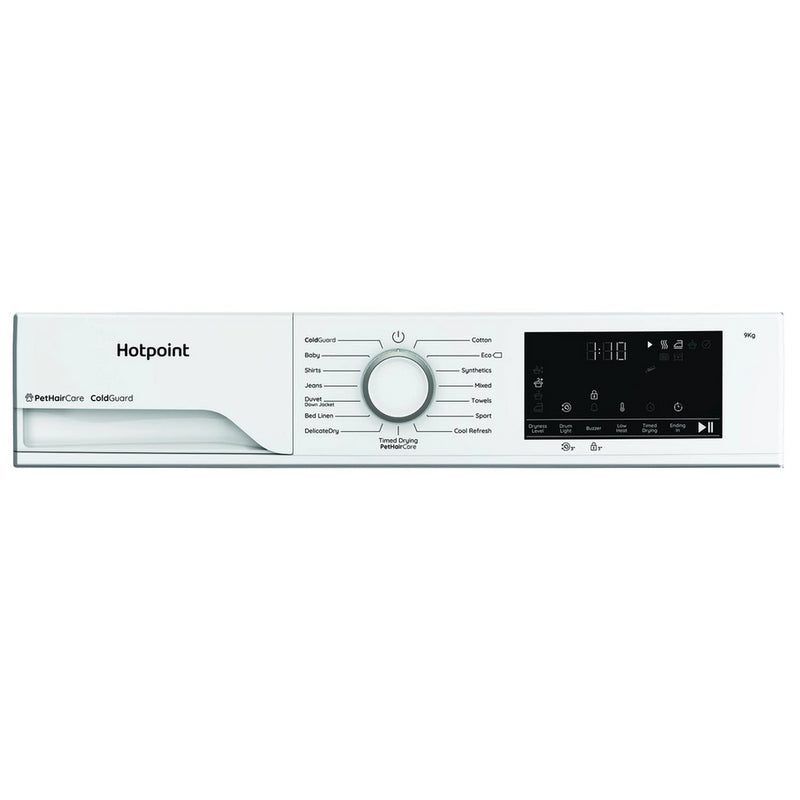 Hotpoint CHD93MWWUK 9kg Heat Pump Tumble Dryer with PetHairCare - White - Bonus Superstore