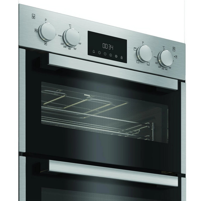 Hotpoint DIH10DIX 59.4cm Built In Electric Double Oven - Silver