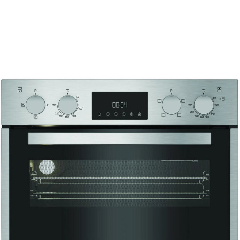 Hotpoint DIH10DIX 59.4cm Built In Electric Double Oven - Silver