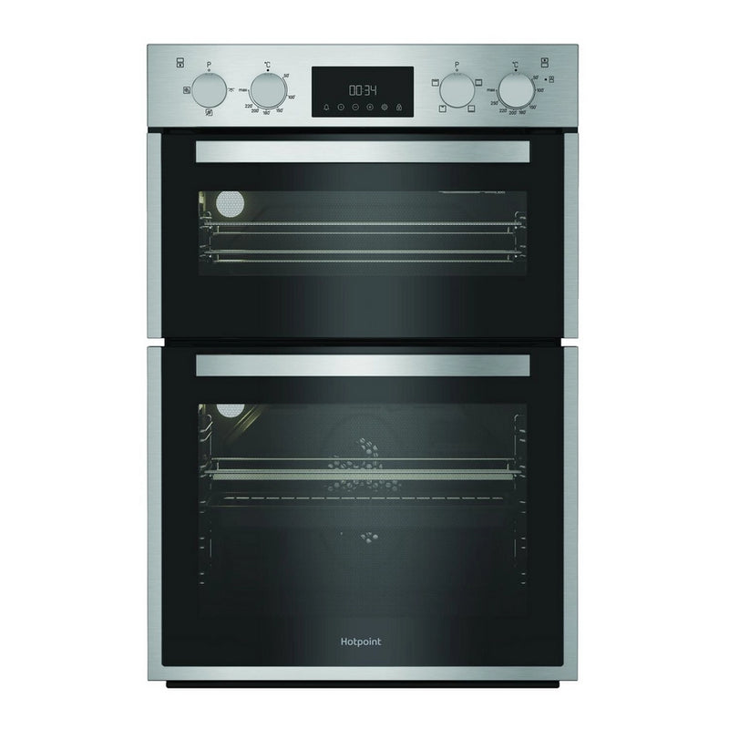 Hotpoint DIH10DIX 59.4cm Built In Electric Double Oven - Silver