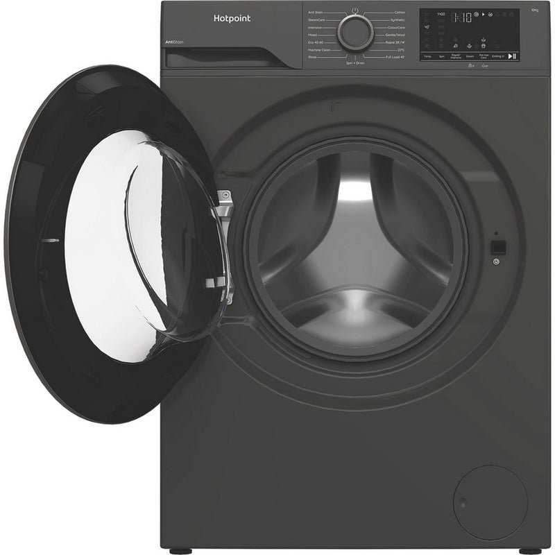 Hotpoint H101GANTISTAIN 10kg 1400 Spin Washing Machine with PetHairCare - Graphite